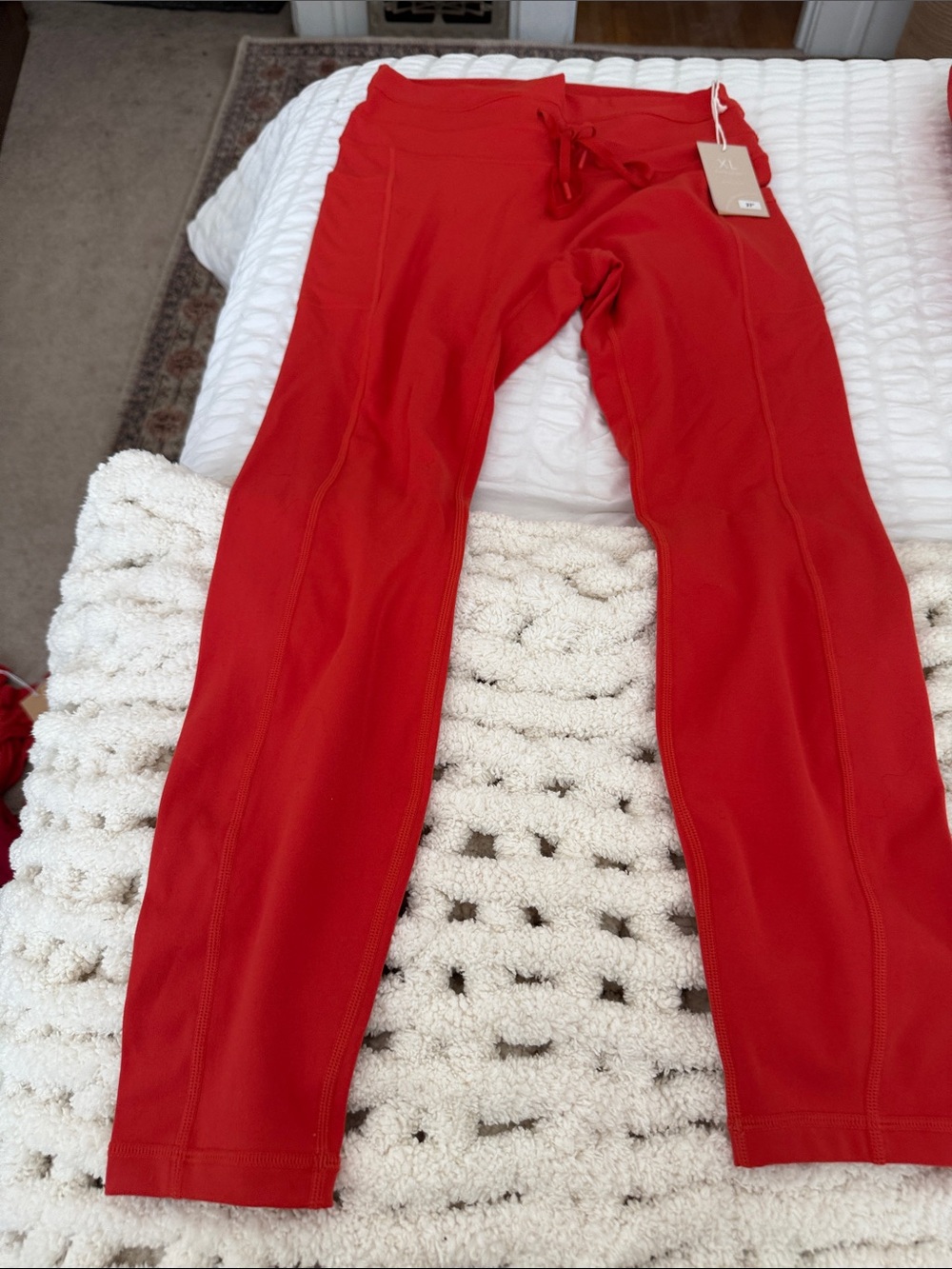 POPFLEX Red High-Waist Leggings